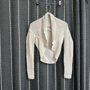 SO Ivory Knit Open Cardigan
